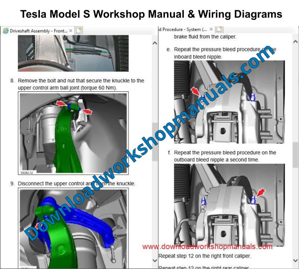 Tesla Model S Workshop Manual and Wiring Diagrams