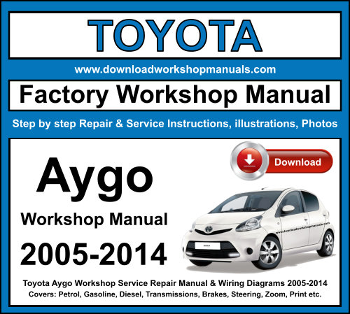 Toyota Aygo Workshop Repair Manual Download 2005-2014