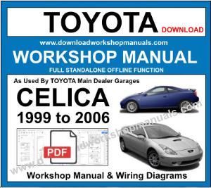 Toyota Celica Workshop Repair Manual 1999 to 2006