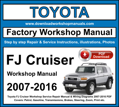 Toyota FJ Cruiser Workshop Repair Manual Download 2007-2016