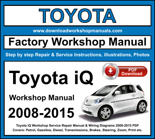 Toyota iQ Workshop Repair Manual Download 2008-2015