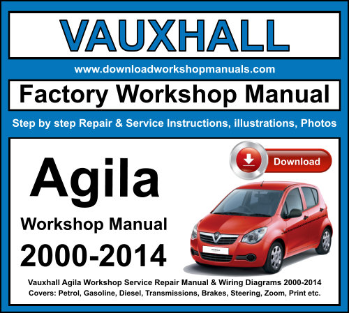 Vauxhall Agila Workshop Repair Manual Download 2000-2014