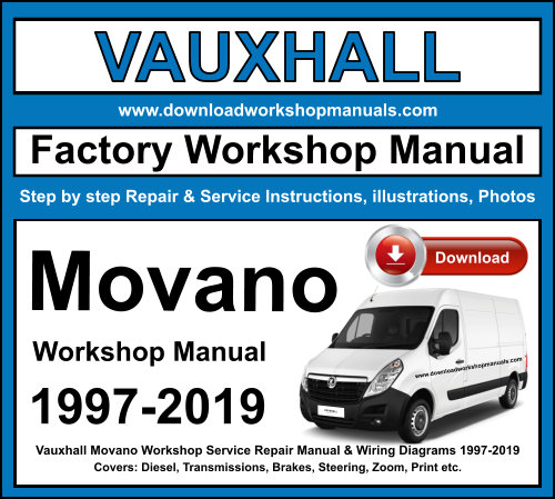 Vauxhall Movano Workshop Repair Manual Download 1997-2019