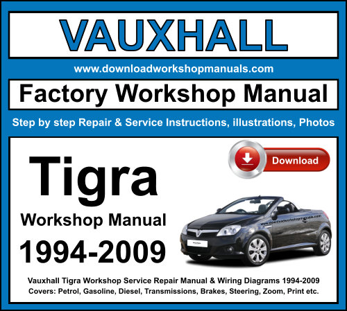 Vauxhall Tigra Workshop Repair Manual Download 1994-2009