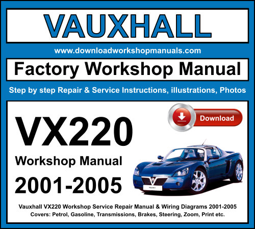 Vauxhall VX220 Workshop Repair Manual Download 2001-2005