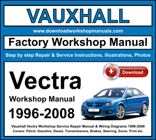 Vauxhall Vectra Workshop Repair Manual Download 1996-2008