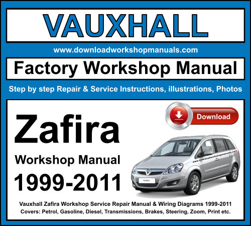 Vauxhall Zafira Workshop Repair Manual Download 1999-2011