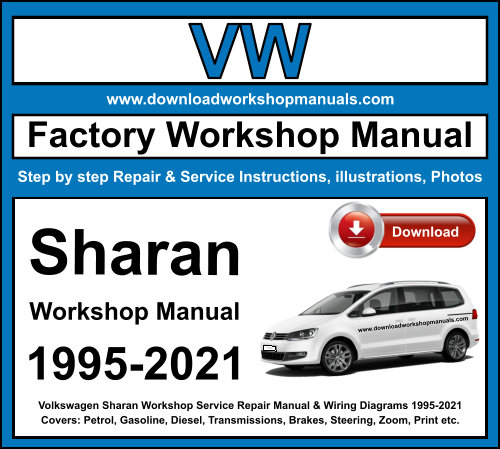 Volkswagen Sharan Workshop Repair Manual Download 1995-2021