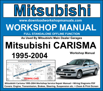 Mitsubishi Carisma Workshop Repair Manual 1995 to 2003