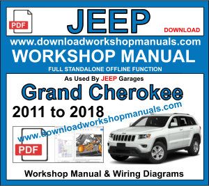 Jeep Grand Cherokee 2011 to 2018 Workshop Repair Manual