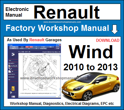 Renault Wind Workshop Repair Manual 2010 to 2013