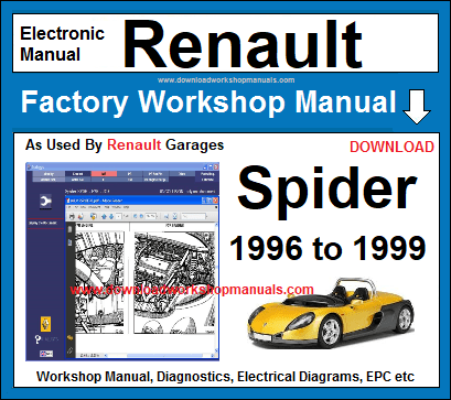 Renault Spider Workshop Repair Manual 1996 to 1999