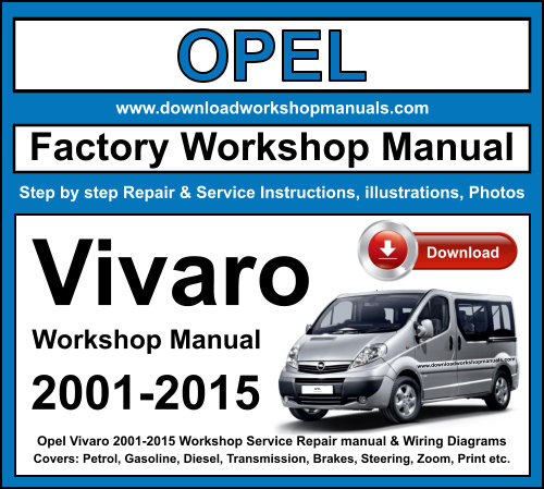 Opel Vivaro 2001-2015 Workshop Repair Manual Download