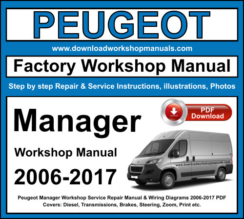 Peugeot Manager Workshop Repair Manual Download PDF 2006-2017