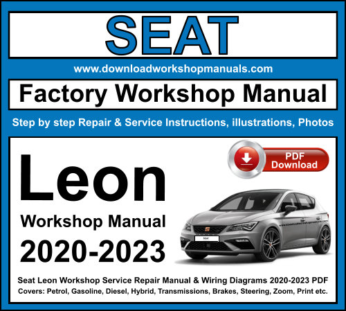 Seat Leon Workshop Repair Manual Download PDF 2020-2023