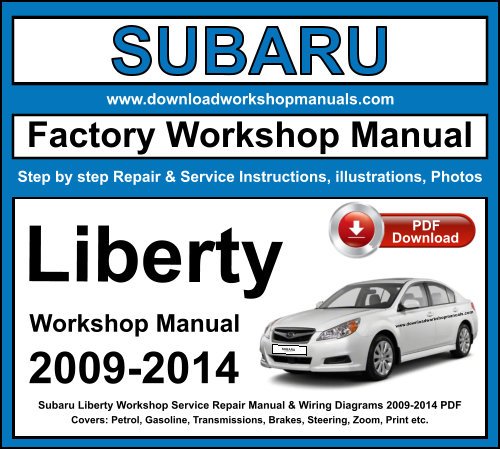 Subaru Liberty Workshop Repair Manual Download PDF 2009-2014