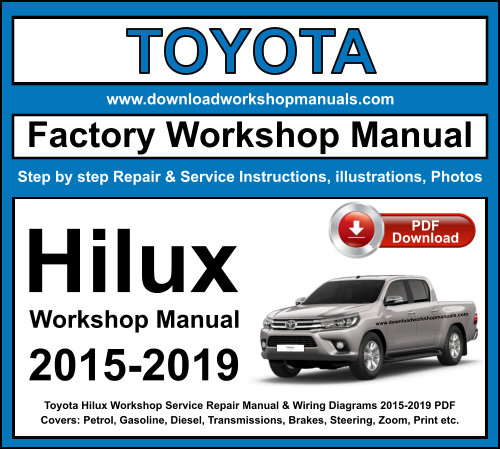 Toyota Hilux Workshop Repair Manual Download PDF 2015-2019