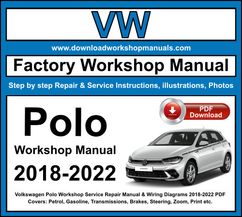 Volkswagen Polo Workshop Repair Manual Download 2018-2022