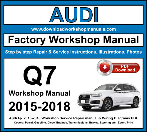 Audi Q7 2015-2018 Workshop Repair Manual Download PDF