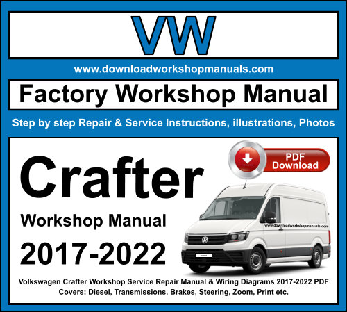 Volkswagen Crafter Workshop Repair Manual Download 2017-2022 PDF