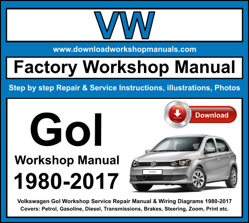 Volkswagen Gol Workshop Repair Manual Download 1980-2017